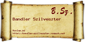 Bandler Szilveszter névjegykártya